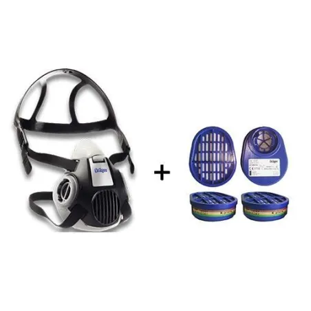 Drager X-Plore 3300 Yarım Yüz Gaz Maskesi  6738816 A1B1E1K1 Filtre