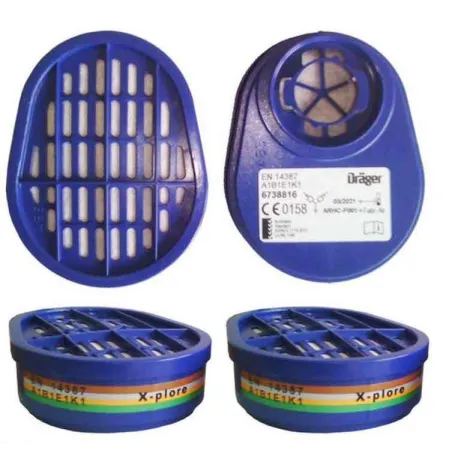 Drager 6738816 A1B1E1K1 Bayonet Filtre
