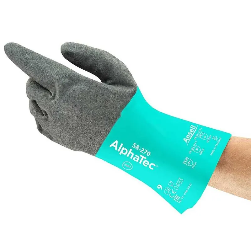 Ansell Alphatec 58-270 Kimyasal ve Sıvı Korumalı İş Eldiveni