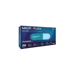 Ansell Microflex 93-833 Dokunma Hassasiyetli Kopma Yırtılma Kimyasal Dirençli Nitril Eldiven