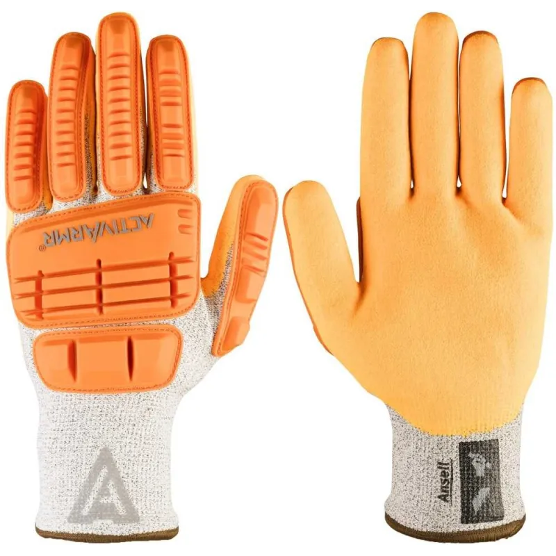 Ansell Activarmr 97-125 Yağ Tutmaz Kesilme ve Darbe Dirençli İş Eldiveni