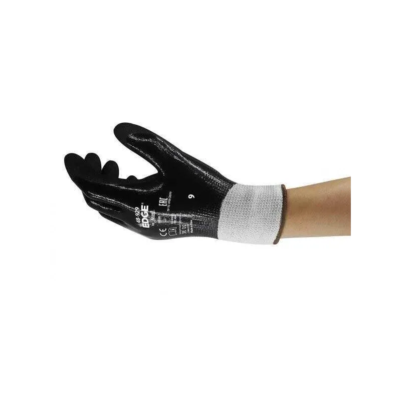 Ansell Edge 48-929 Nitril Kaplı Yağ Tutmayan ve Çok Amaçlı Koruma İş Eldiveni