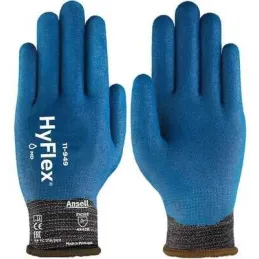 Ansell Hyflex 11-949 Aşınma ve Kesilme Dirençli Yağ Tutmaz İş Eldiveni