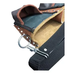 Cepli Palaska Kemerli Deri Çivi Önlüğü