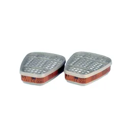 3M 6051 A1 Organik Gaz Buhar Yarım Yüz Maskesi Filtresi 1 Çift