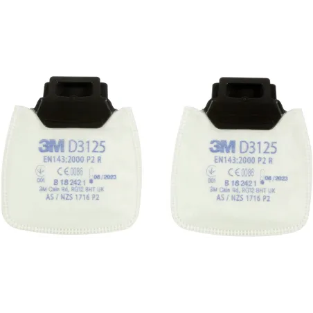 3M D3125 P2 Secure Click Toz Filtresi 1 Çift