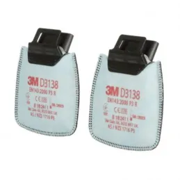 3M D3135 P3 Secure Click Toz Filtresi 1 Çift