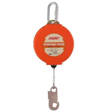 10 m Çelik 4 mm Halatlı Geri Sarımlı Düşüş Tutucu HARU KD 10