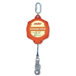 6 metre HARU KD06 Çelik 4 mm Halatlı Geri Sarımlı Düşüş Tutucu