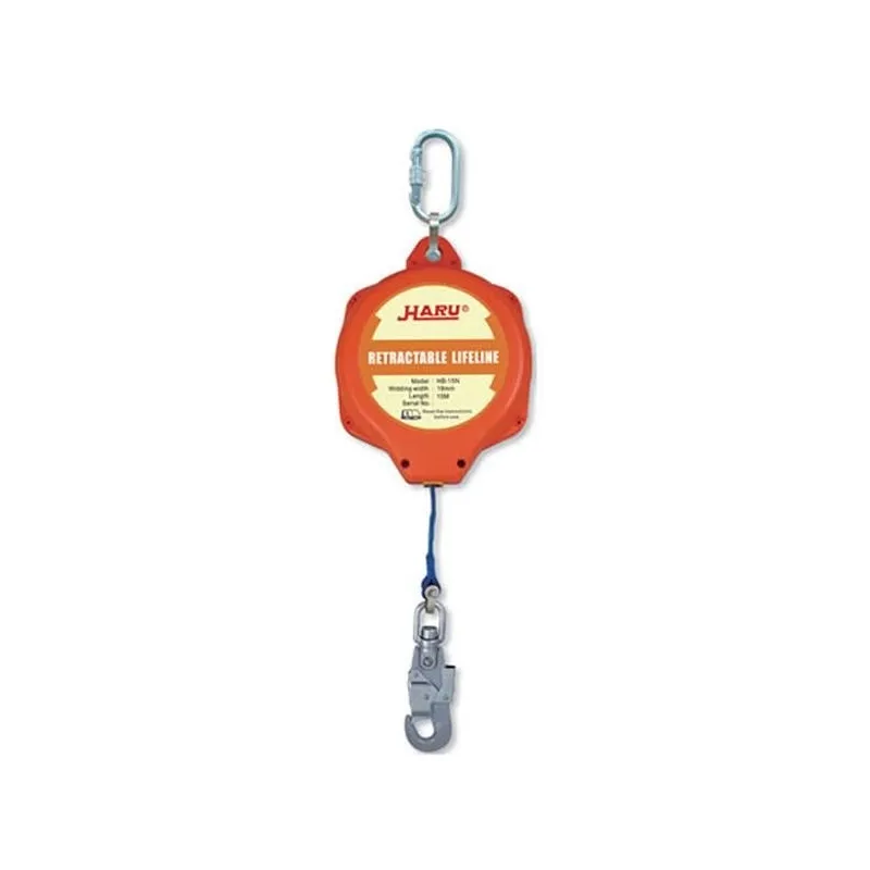 6 metre HARU KD06 Çelik 4 mm Halatlı Geri Sarımlı Düşüş Tutucu