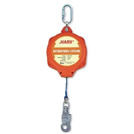 6 metre HARU KD06 Çelik 4 mm Halatlı Geri Sarımlı Düşüş Tutucu