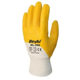 Beybi KN350 EL-350 Pamuk Astarlı Nitril İş Eldiveni 12 adet