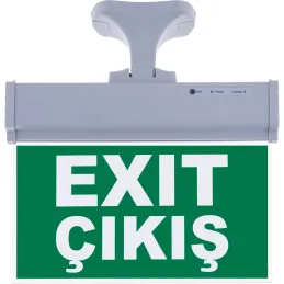 SG075 Çift Yönlü Acil Yönlendirme Armatürü Askı Aparatlı Exit Çıkış