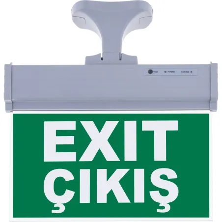 SG075 Çift Yönlü Acil Yönlendirme Armatürü Askı Aparatlı Exit Çıkış