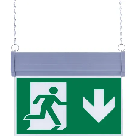 SG052 Çift Yönlü Acil Yönlendirme Armatürü Zincirli Aşağı