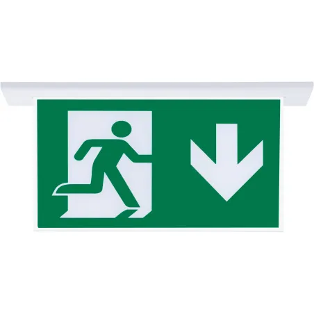 SG052-SA Çift Yönlü Acil Yönlendirme Armatürü Sıvaaltı Aparatlı Aşağı