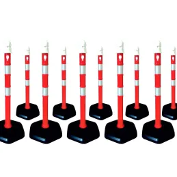 Dubalı Uyarı Dikmesi 63x1000 mm Reflektifli 10lu Set