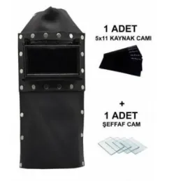 DERİ KAYNAKÇI MASKESİ CAMLARI DAHİL