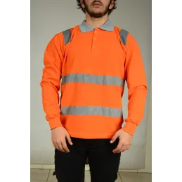 TURUNCU YAZLIK REFLEKTÖRLÜ SWEAT