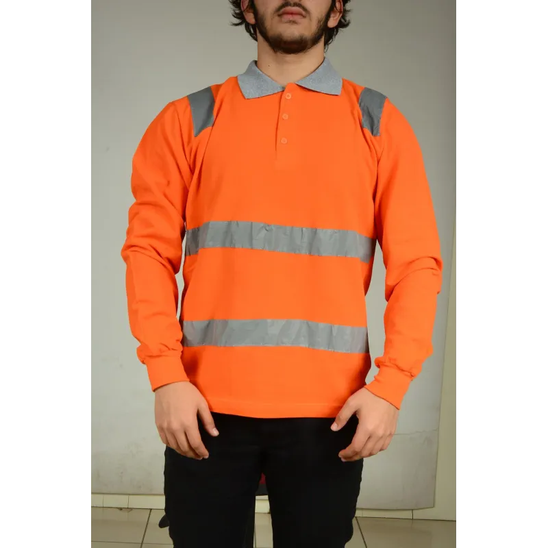 TURUNCU YAZLIK REFLEKTÖRLÜ SWEAT