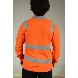 TURUNCU YAZLIK REFLEKTÖRLÜ SWEAT