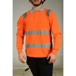 TURUNCU YAZLIK REFLEKTÖRLÜ SWEAT