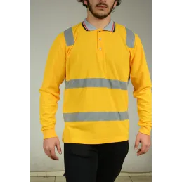 SARI YAZLIK REFLEKTÖRLÜ SWEAT