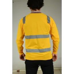 SARI YAZLIK REFLEKTÖRLÜ SWEAT