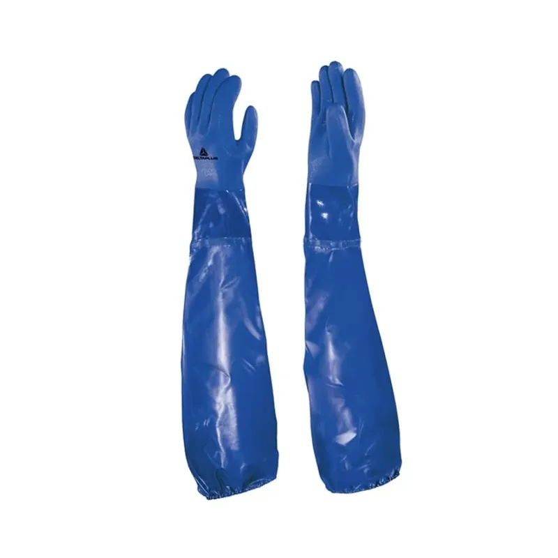 Delta Plus Petro VE766 Pvc Kaplı Kimyasal Koruyucu İş Eldiveni 62 CM