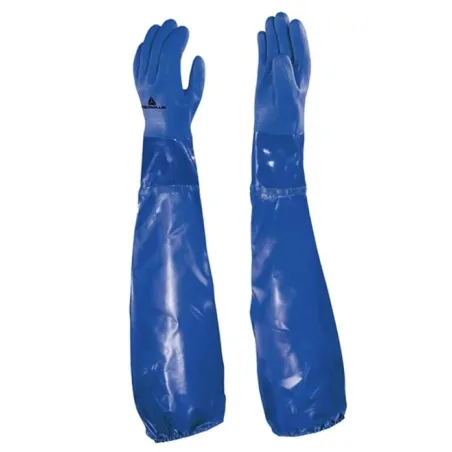 Delta Plus Petro VE766 Pvc Kaplı Kimyasal Koruyucu İş Eldiveni 62 CM