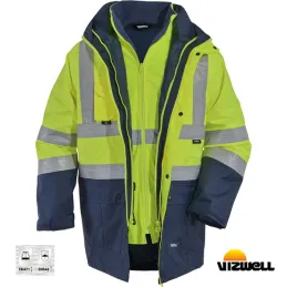 Vizwell VWJK44 300 D Sarı Oxford 51 Reflektörlü Parka 5 Farklı Kullanım