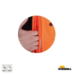 Vizwell VWJK44 300 D Turuncu Oxford 51 Reflektörlü Parka 5 Farklı Kullanım