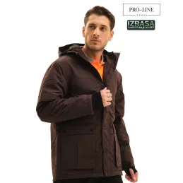IZRASA ProLine 250 D Yırtılmaz Cok Fonksiyonlu Kahverengi Parka
