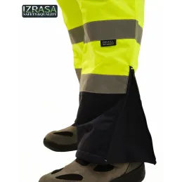 IZRASA NT187 Sarı Lacivert ProLine 300 D Oxford Cift Renkli Reflektorlu Pantolon