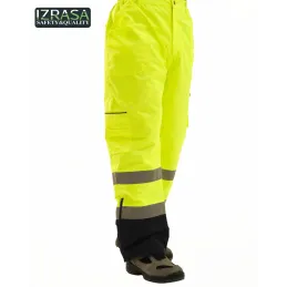 IZRASA NT187 Sarı Lacivert ProLine 300 D Oxford Cift Renkli Reflektorlu Pantolon