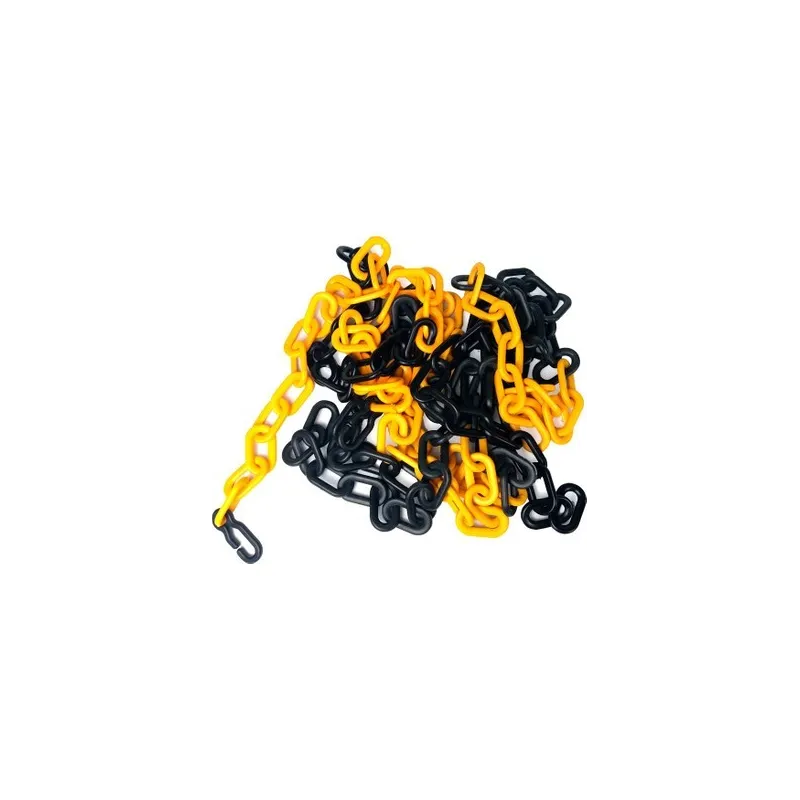 Sarı Siyah Plastik zincir 5 Metre