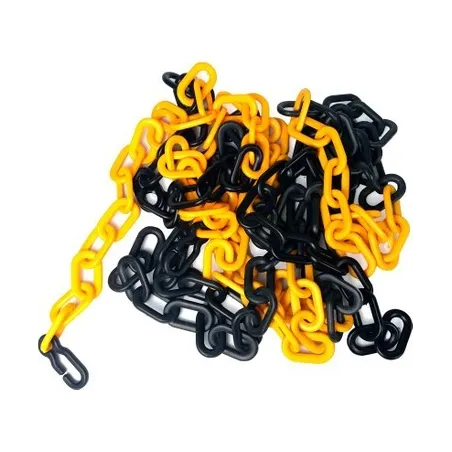 Sarı Siyah Plastik zincir 5 Metre