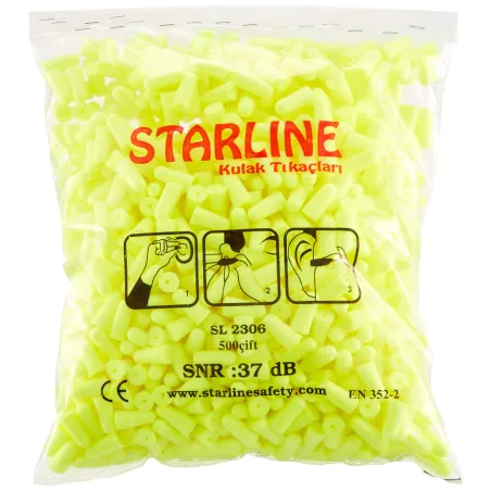 Starline 2306 500 Çift Dökme Kulak Tıkacı