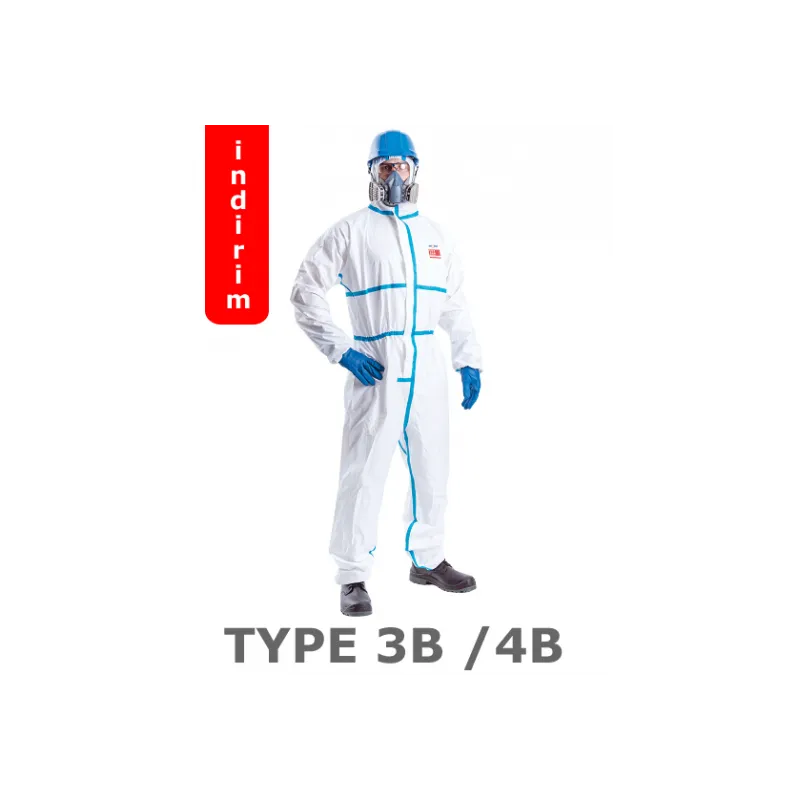 TPT Profesyonel Kimyasal Tulum Type 3B - 4B