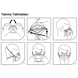 3M VFLEX 9152E Ventilsiz Toz Maskesi FFP2 10 adet