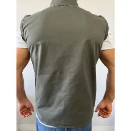 Haki Renk Çok Cepli Tasarım Yelek