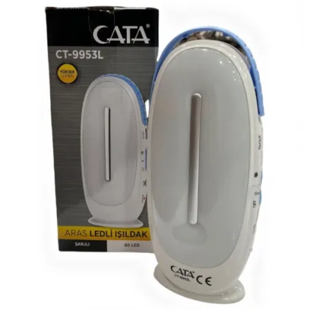 Cata Aras 60 Ledli Işıldak CT-9953 Dimmerli Beyaz Işık