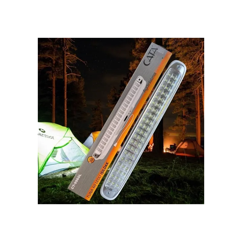 Cata 60 Ledli 6W Şarjlı Işıldak CT-9960 - Beyaz Işık