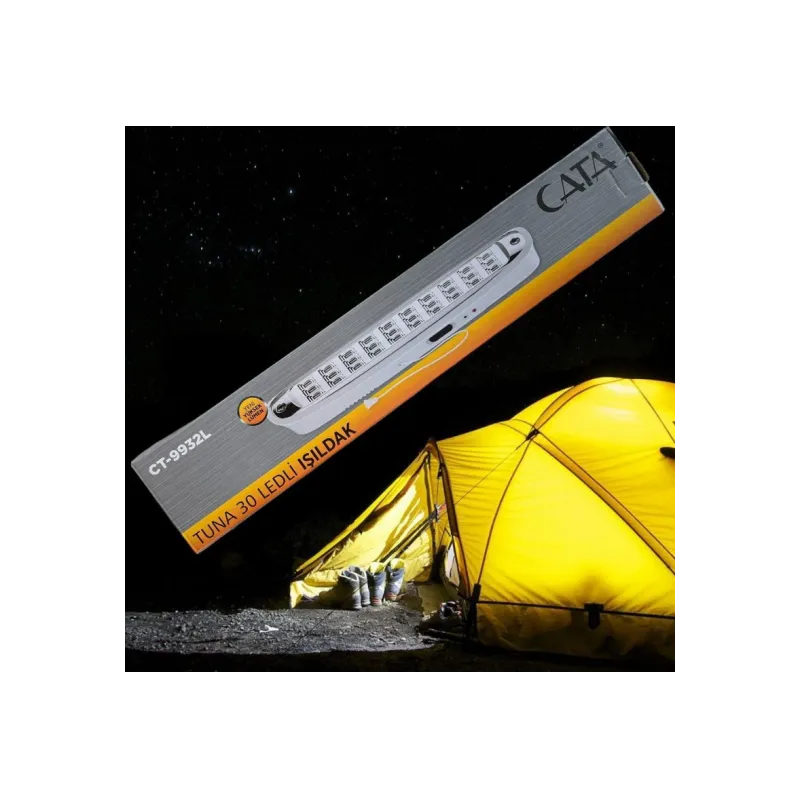 Cata 30 Ledli 3W Şarjlı Işıldak CT-9932 - Beyaz Işık