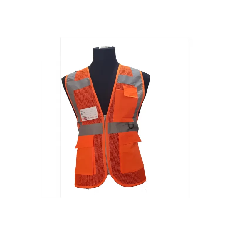 Fileli Turuncu Mühendis İkaz Yeleği