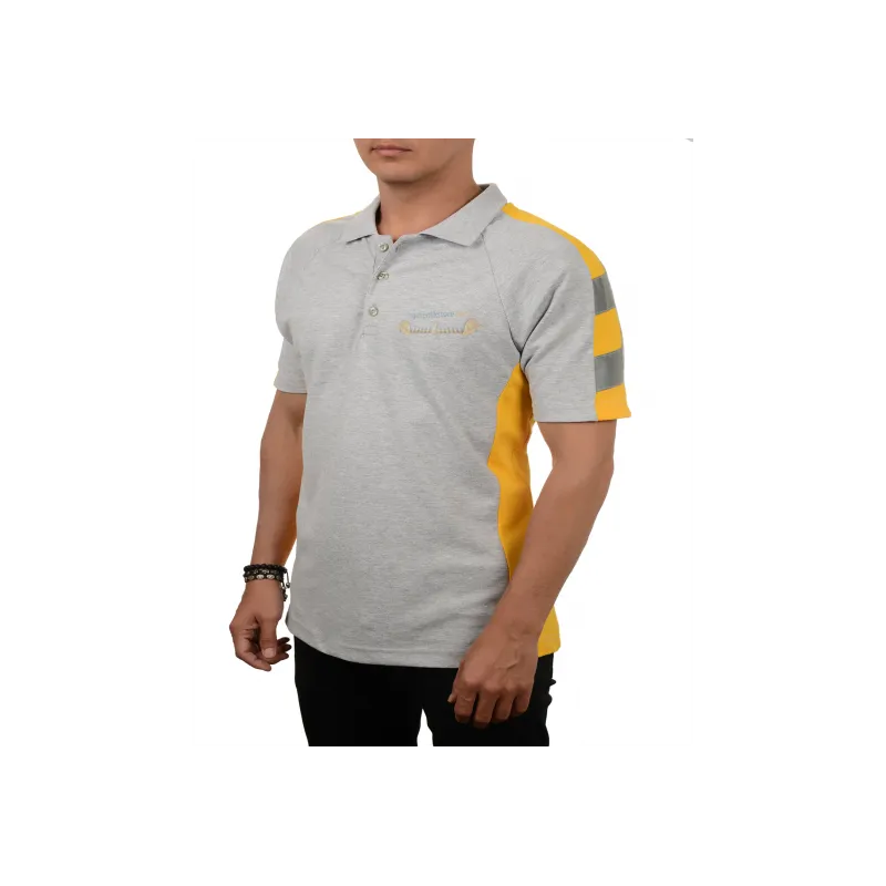 Polo Yaka Reflektörlü T-shirt