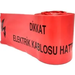 Elektrik Kablosu Hattı ikaz Bandı 15cm