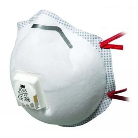 3M 9936 FFP3 Ventilli Asit Gaz ve Toz ve Sis Maskesi