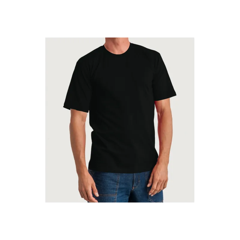 Siyah Bisiklet Yaka Tsirt