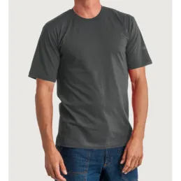 Koyu Gri Bisiklet Yaka Tsirt